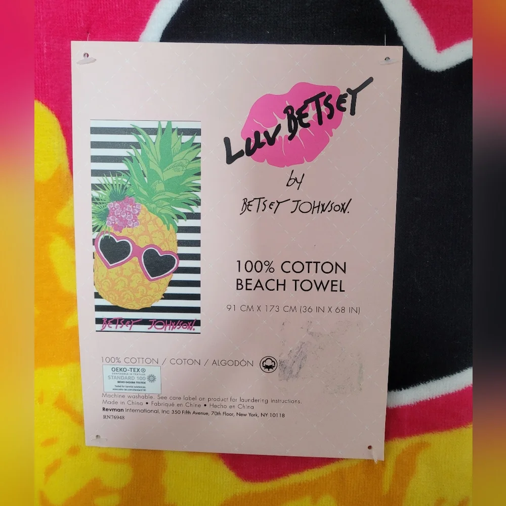 Betsey Johnson Beach Towel